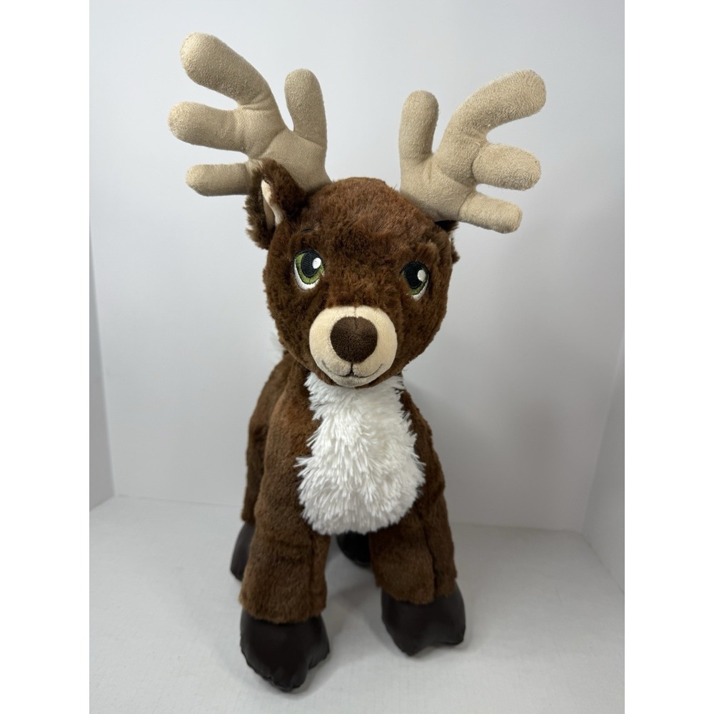 BUILD A BEAR 18" Dasher Reindeer Christmas Plush‎ Stuffed Animal, Green Eyes